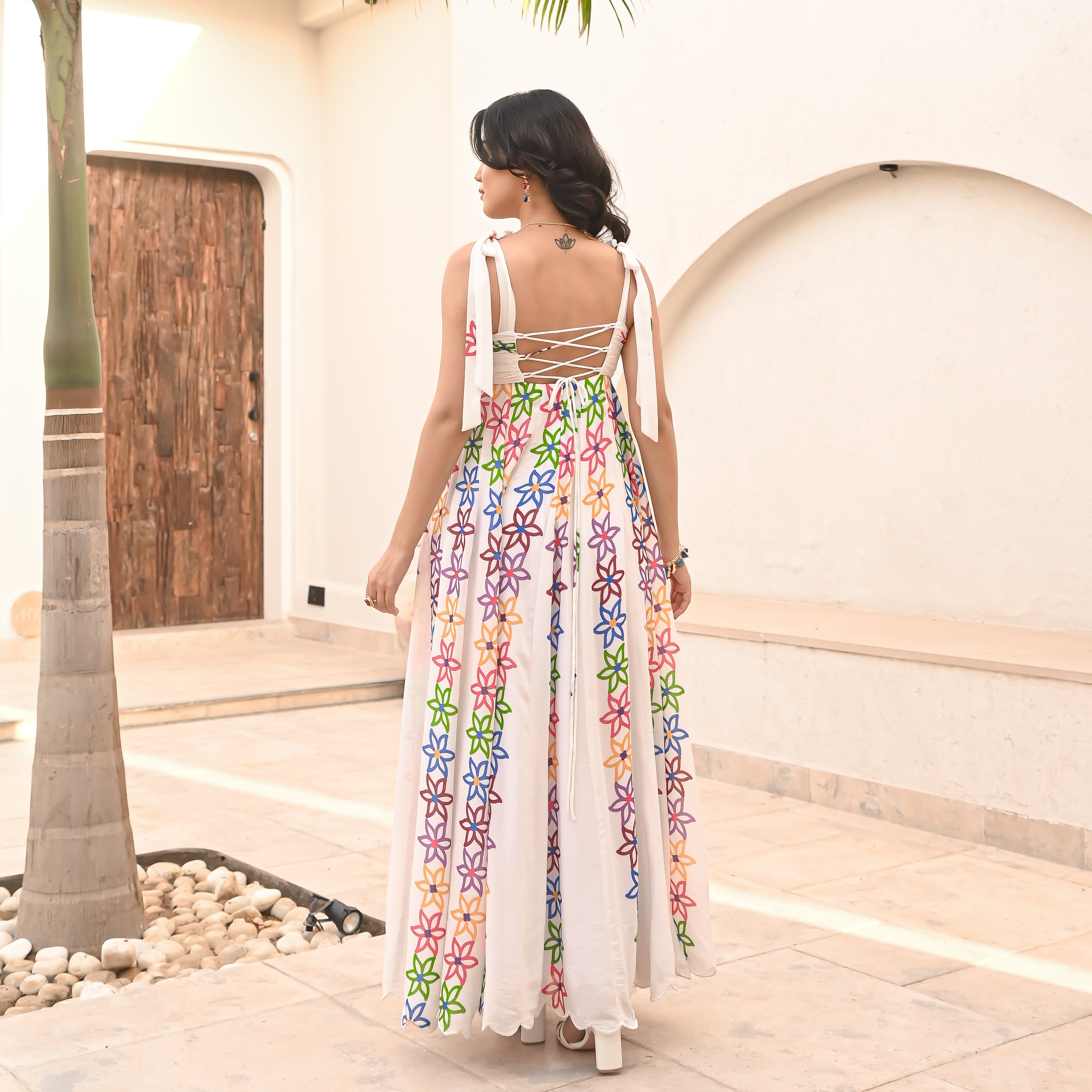 Floral long summer dresses hotsell