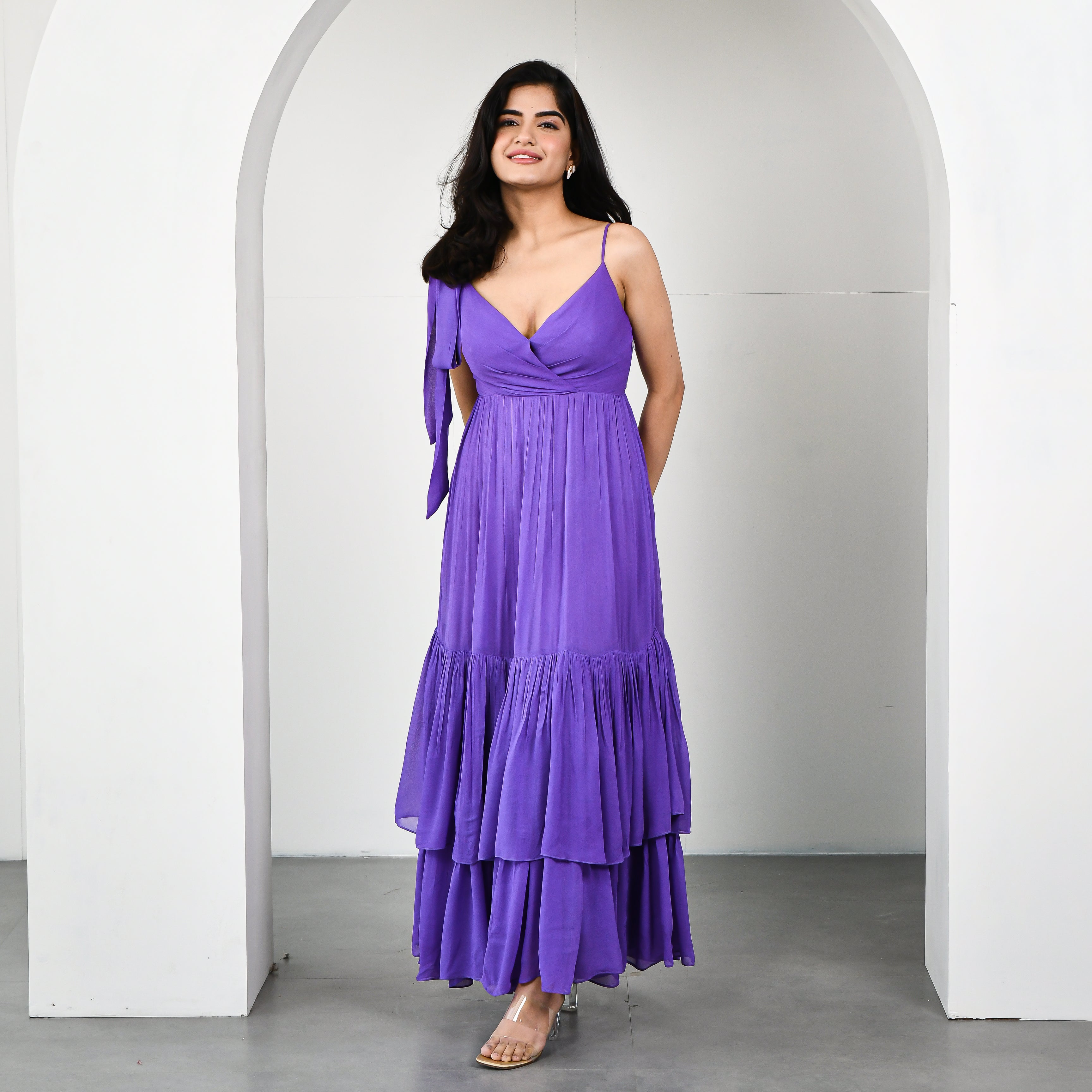 Buy DODO & MOA Purple Maxi Dress for Women's Online @ Tata CLiQ